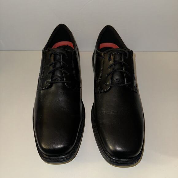 Rockport Mens Style Leader 2 Plain Toe Oxford 12 Wide Black Leather Trutech Sole